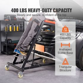 Automotive Top Creeper, Engine Creeper 42.5"-64.8", 400 LBS Capacity High Top Creeper, 4 Swivel Caster Wheels, Padded Deck, Creeper for Home Gara