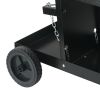 Welding Cart, 3-Tier Welder Cart Heavy Duty with 400 Lbs Weight Capacity, 360° Swivel Wheels, Tank Storage Safety Chains