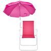 Folding Beach Chair with Umbrella for Adults, Lightweight Porable Camping Chair with 265lbs Capacity for Travel Picnic Concert & Outdoor Activities