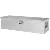 Heavy Duty Aluminum Truck Bed Tool Box, Diamond Plate Tool Box with Side Handle and Lock Keys, Storage Tool Box Chest Box Organizer for Pickup