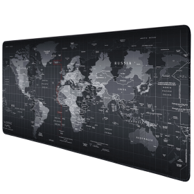 Extended Gaming Mouse Pad Desk Keyboard Mat Large Size 800MM X 300MM 31x12 (Pattern: World Map)